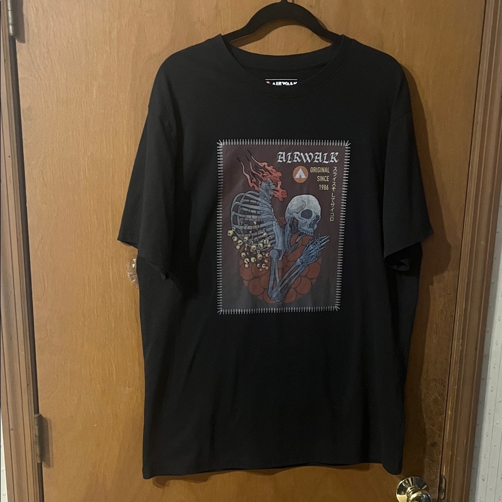 Airwalk Black Skull Graphic Tee